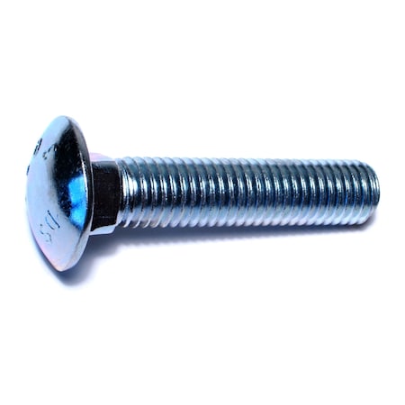 Midwest Fastener Carriage Bolt, Square Neck, 11 (Coarse), 3 in L, Steel, Zinc Plated, 25 PK 01165